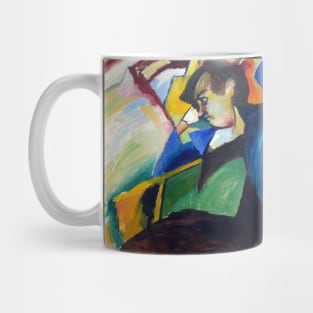 High Resolution Wassily Kandinsky Dame Gabriele Münter 1910 Mug